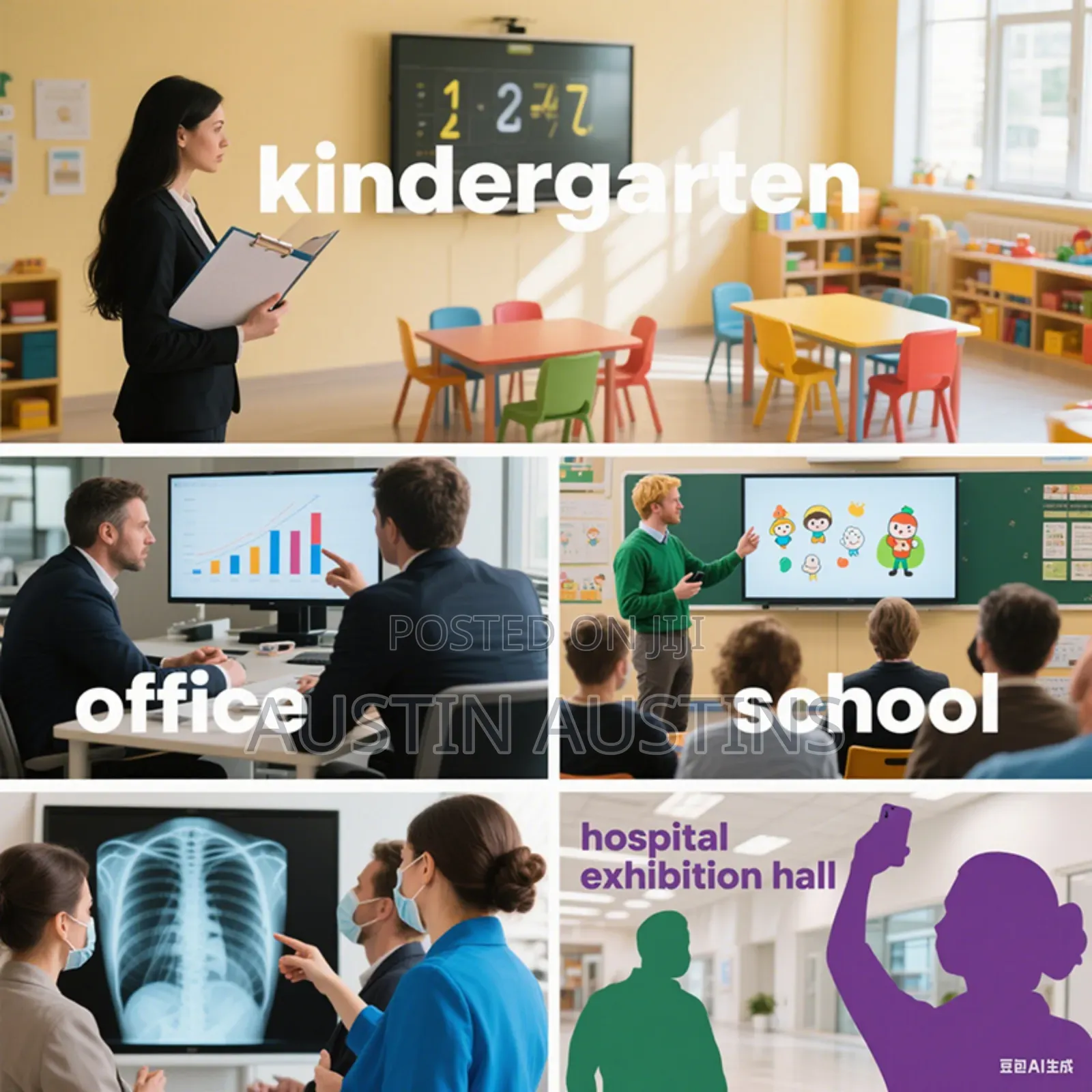 Interactive Display Smart Board Screen Panel