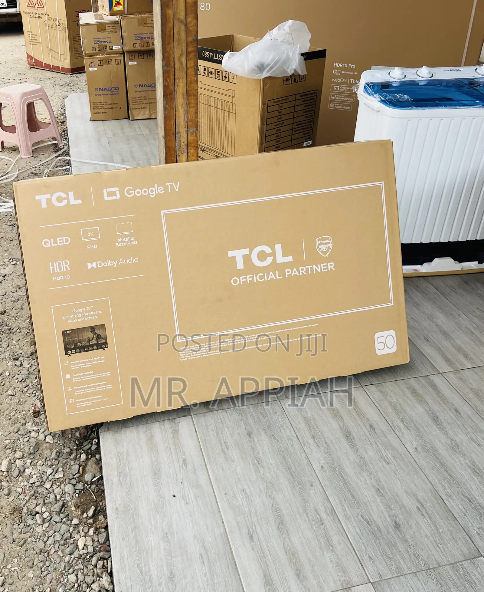 Choose Unique TCL-50s5k 50” Qled Smart Television(Black) 