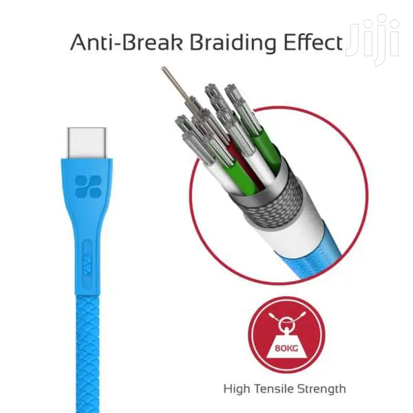 Promate Powerbeam-c Durable 2A Ultra-fast Charging Cable