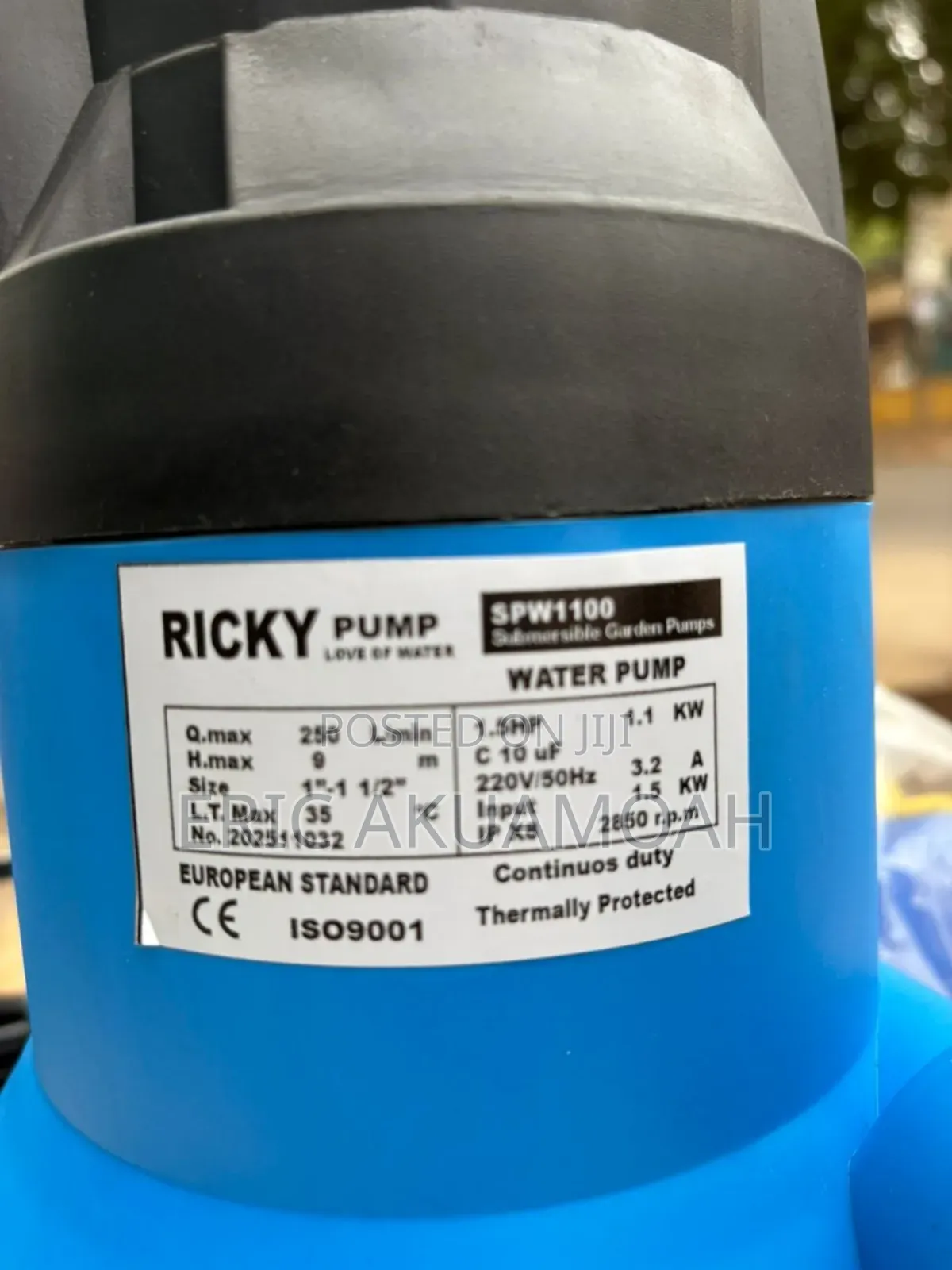 Ricky 1.5hp Sewage Pump