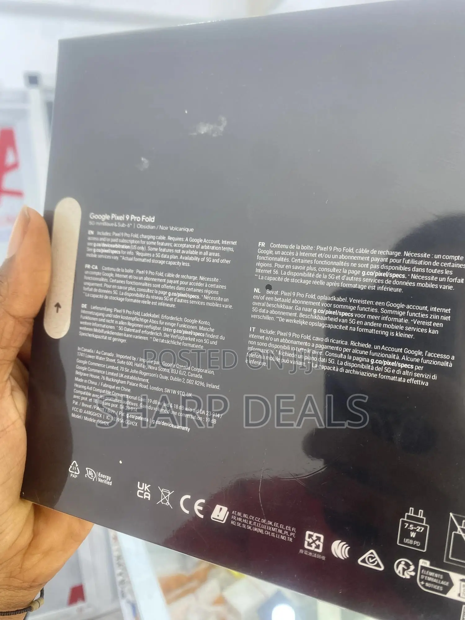 New Google Pixel 9 Pro Fold 256 GB Black