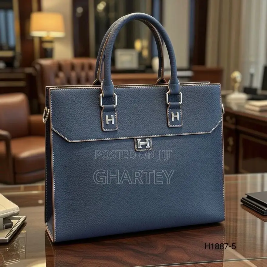 Timeless Executive Hermes Leather Tote Bag