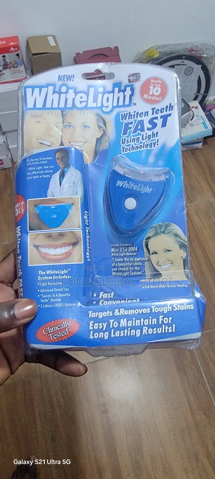 Led Teeth Whitening Lamp Blue Light With Whitening Gel