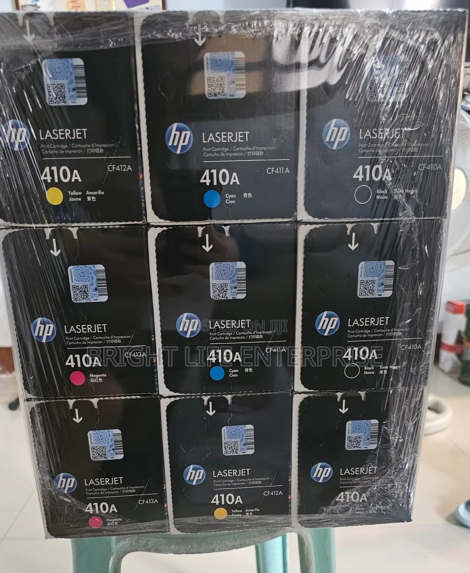 Hp 410a (Cf410a) Black ,Cyan ,Yellow ,Magenta Toner
