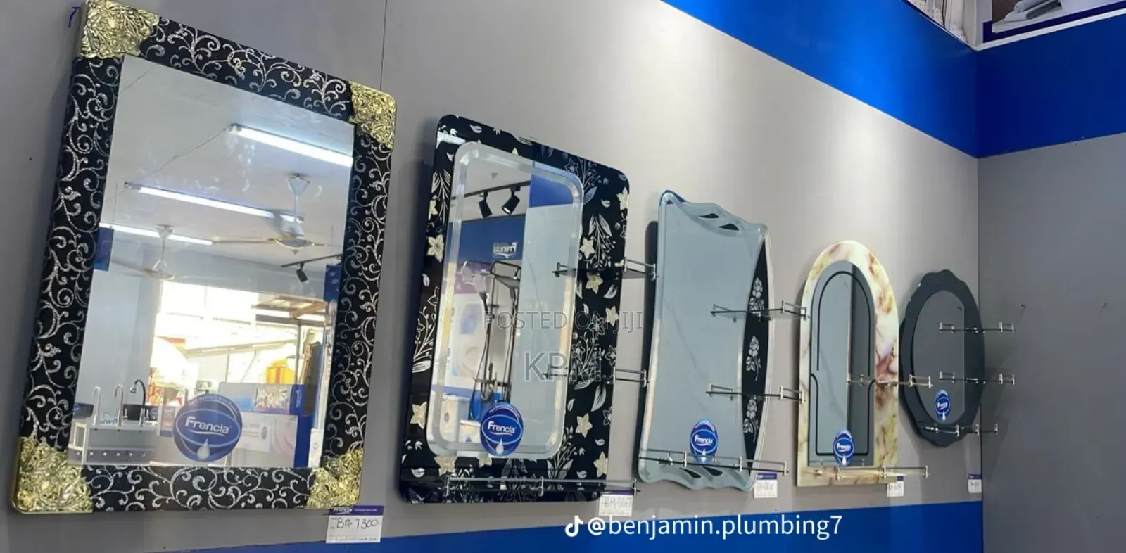 Heavy Mirror With 3 Shelves