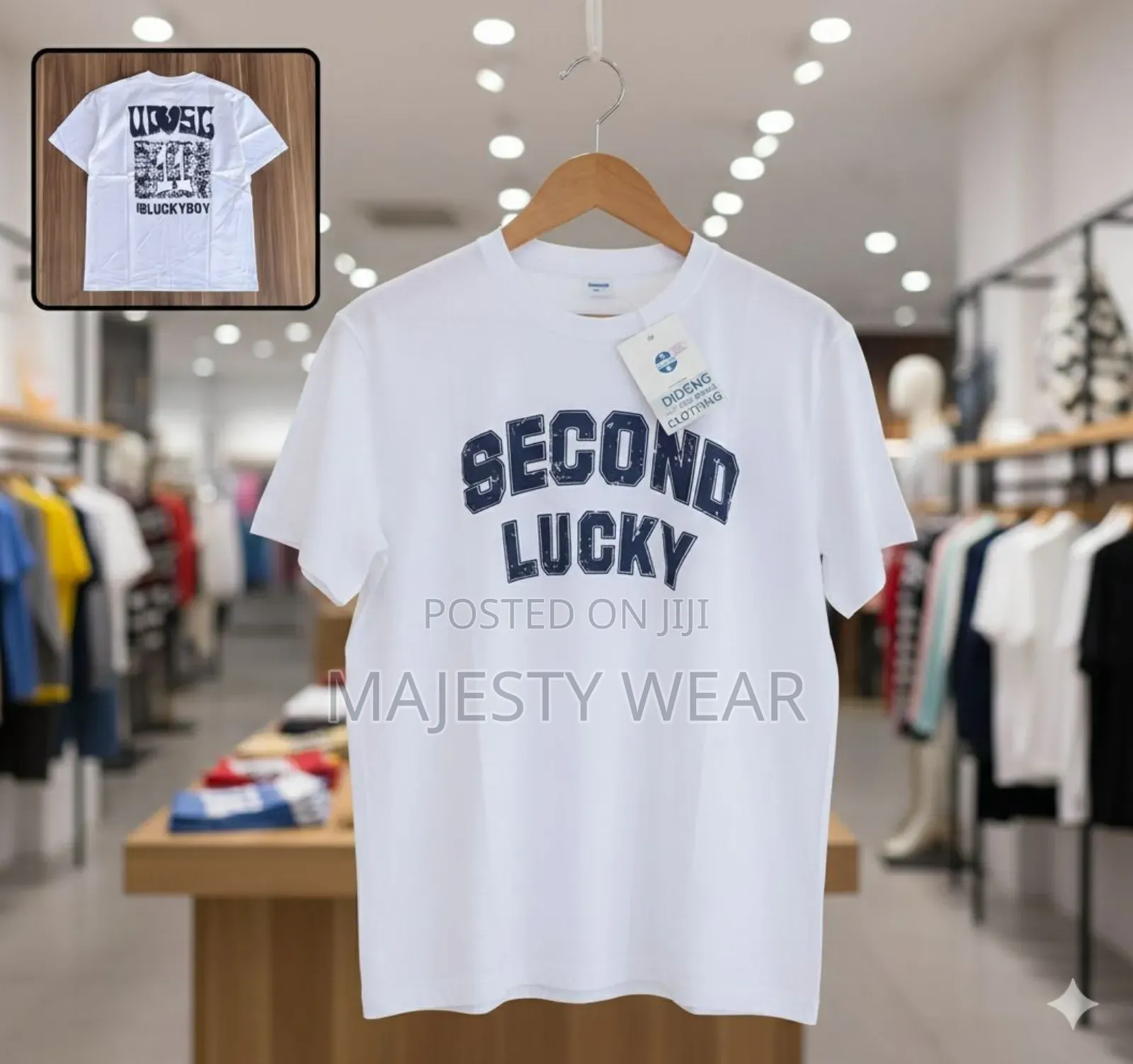 Men's Casual Letter Graphics Round Neck Shirt
