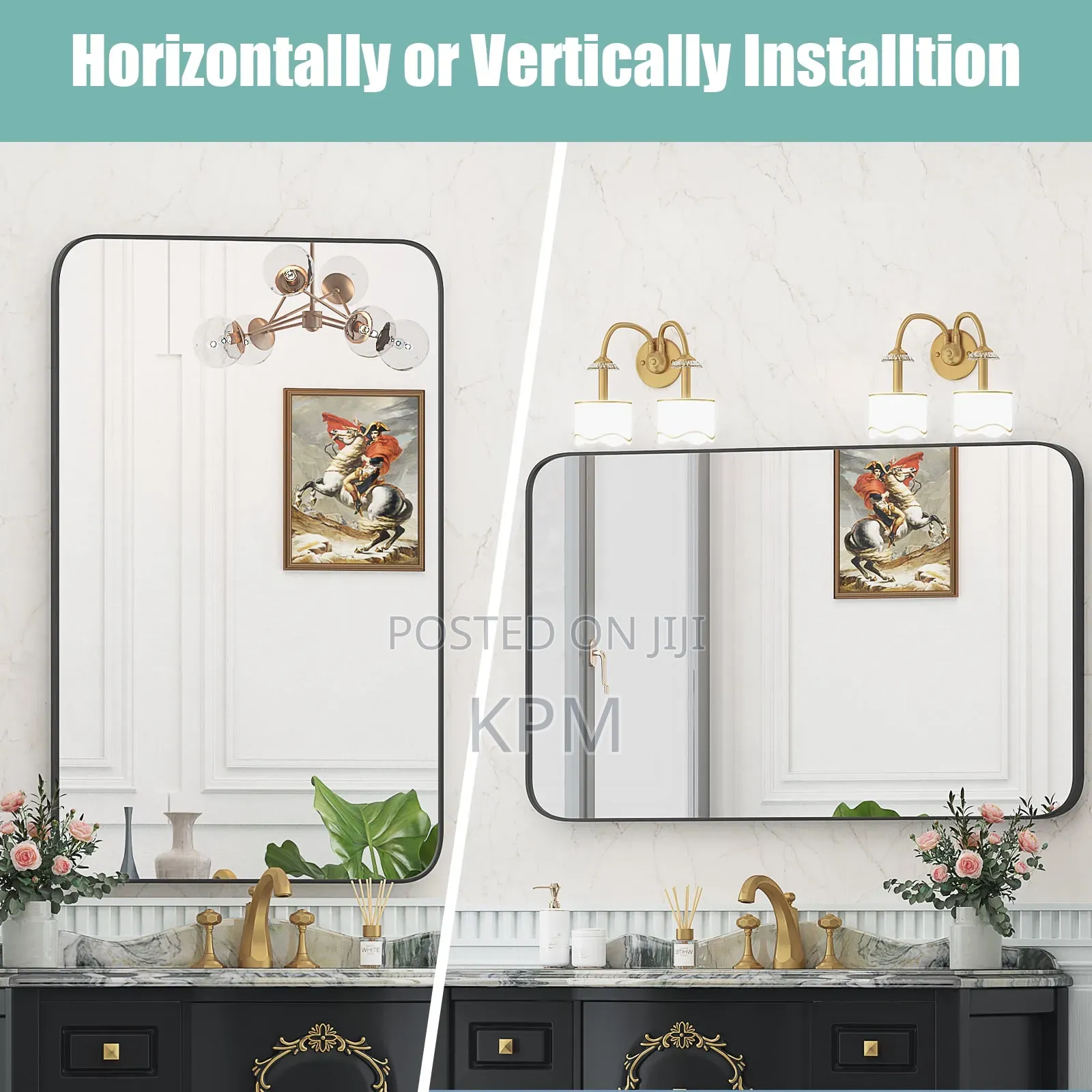 Two Phase Simple Bathroom Mirror
