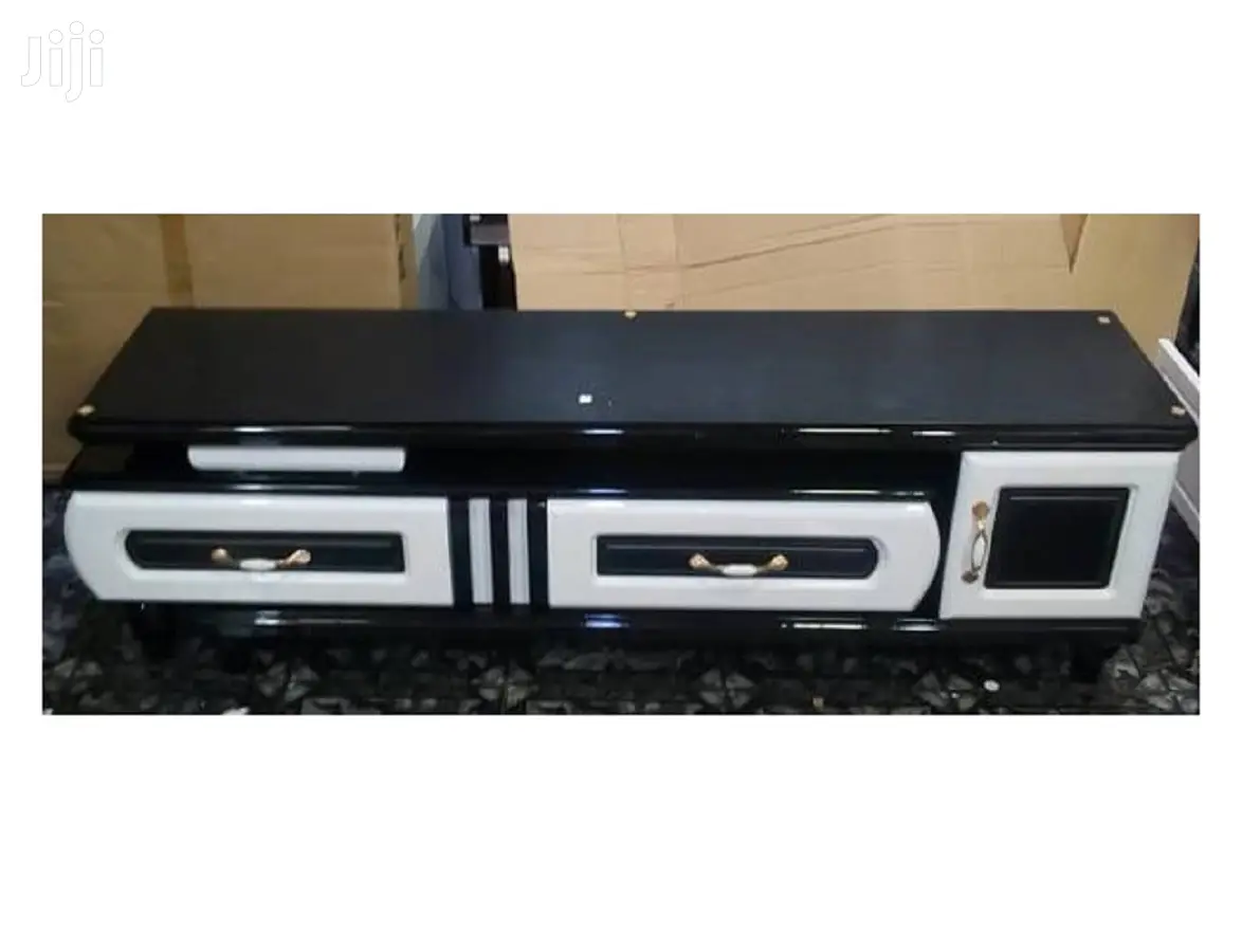 Black and White Tv Stand