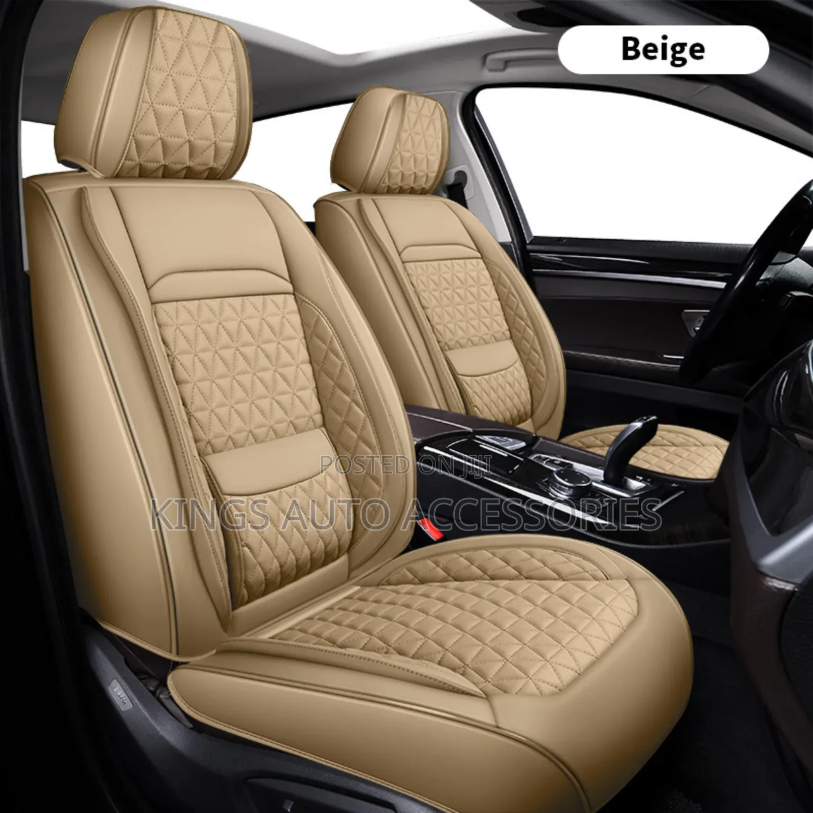 Beige Quality Car Seat Cushion