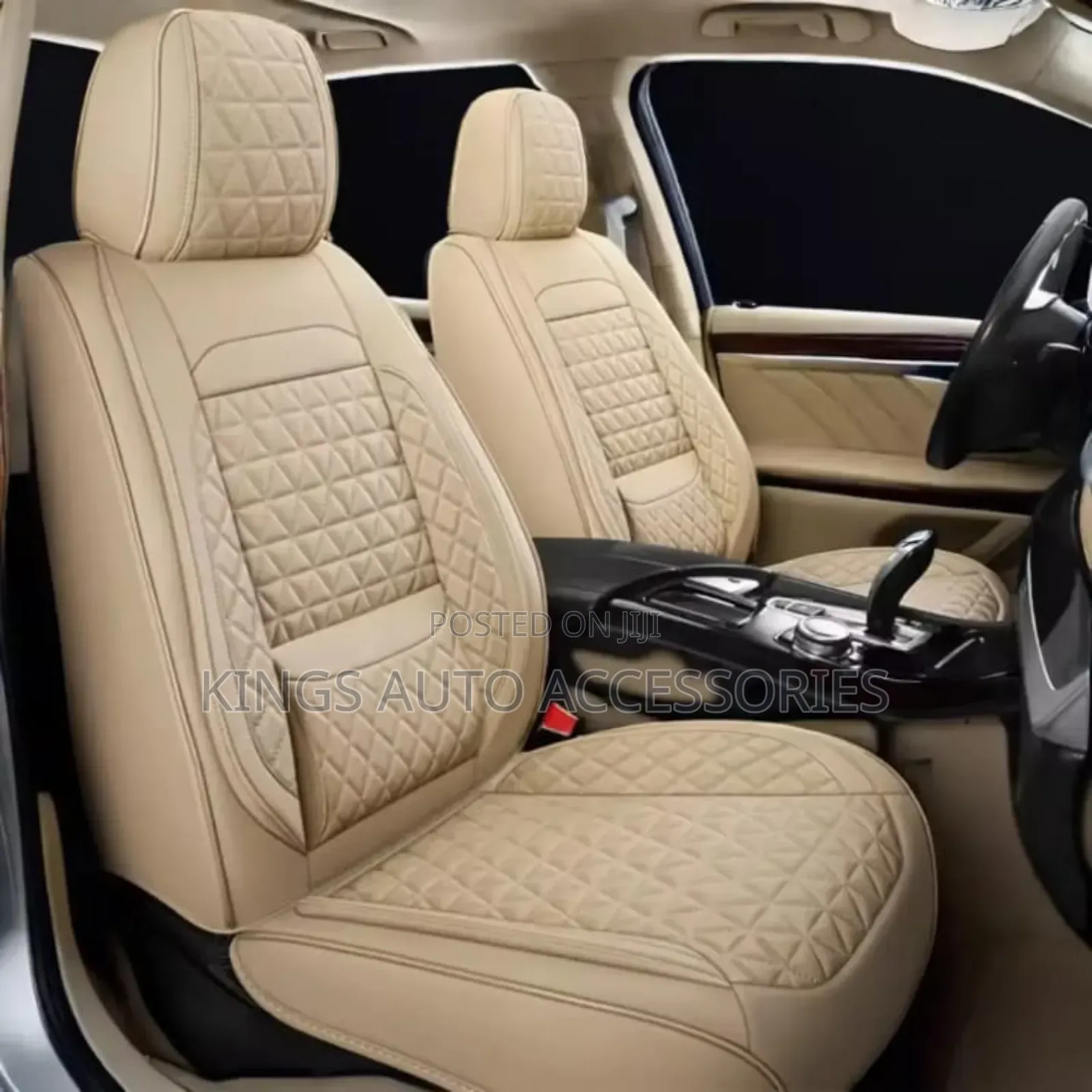 Beige Quality Car Seat Cushion