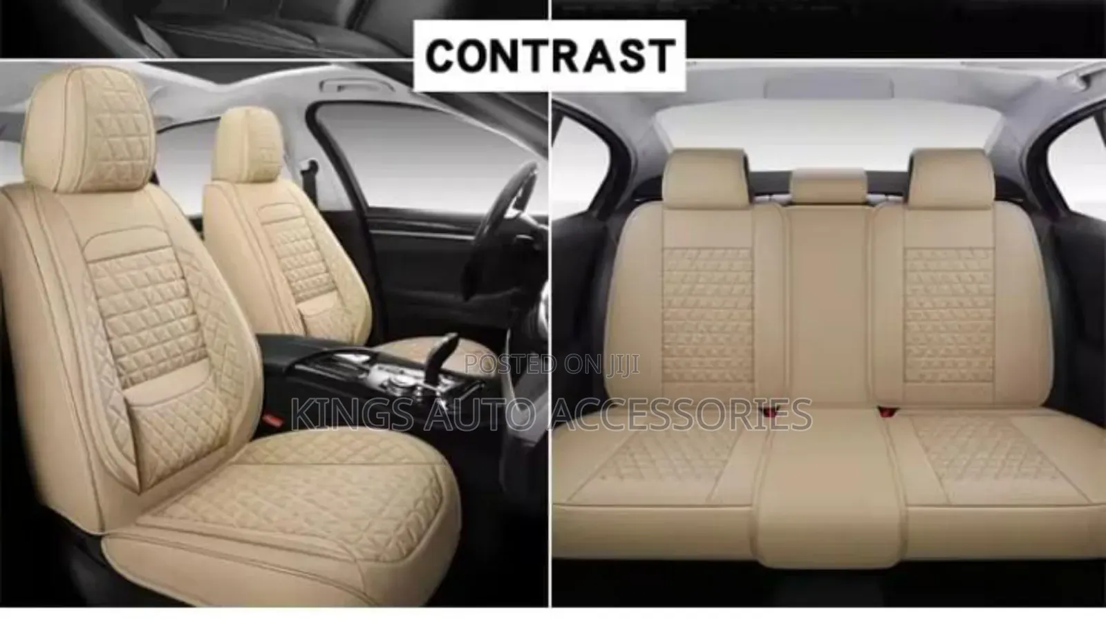 Beige Quality Car Seat Cushion