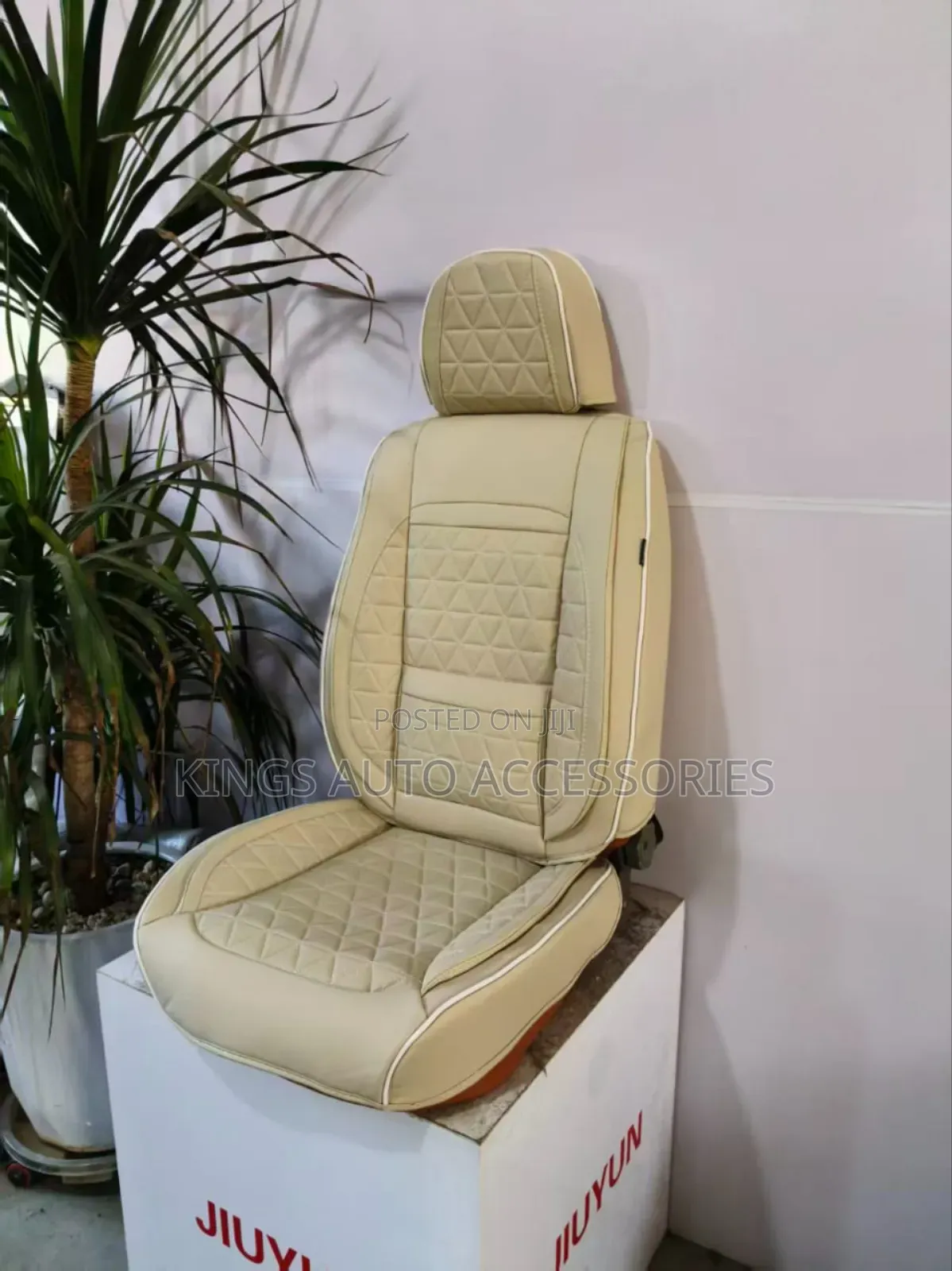 Beige Quality Car Seat Cushion
