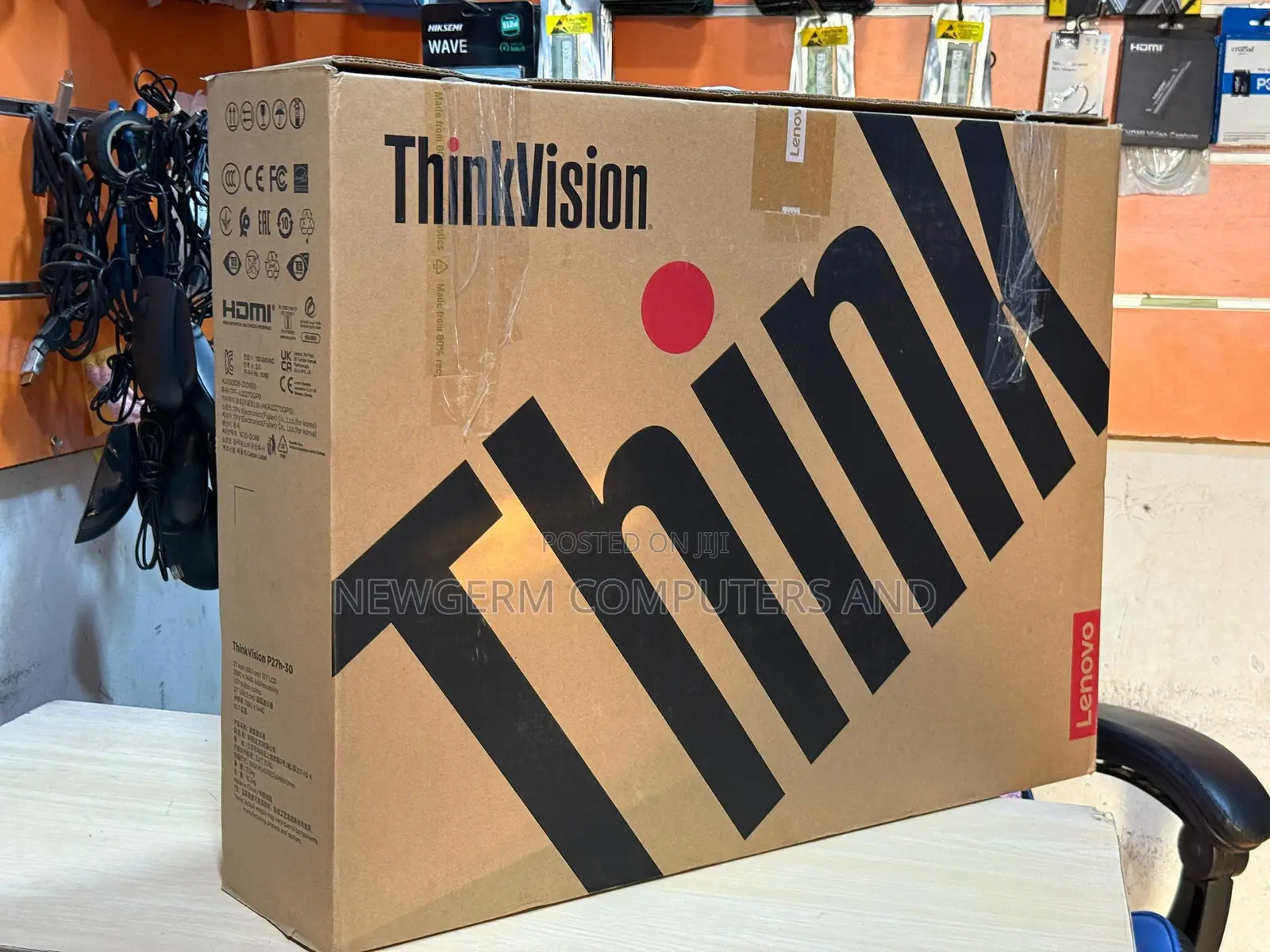 Lenovo Thinkvision 27" 2560x1440 Type-C Class a Monitor