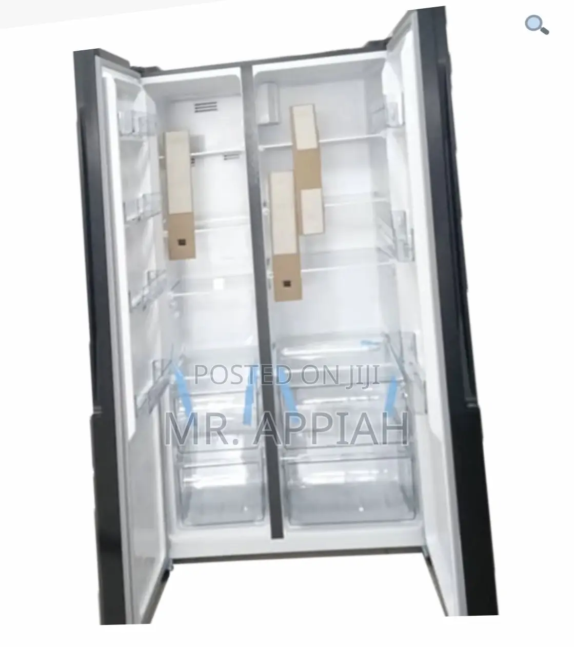 Energy Sufficient TCL Side by Side Electric Refrigerator(P572sbsg)Gray