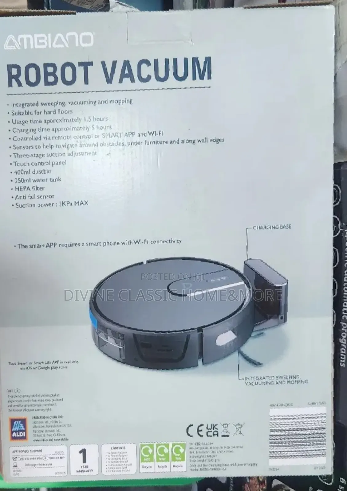 Ambiano Wet Dry Robot Vacuum Cleaner