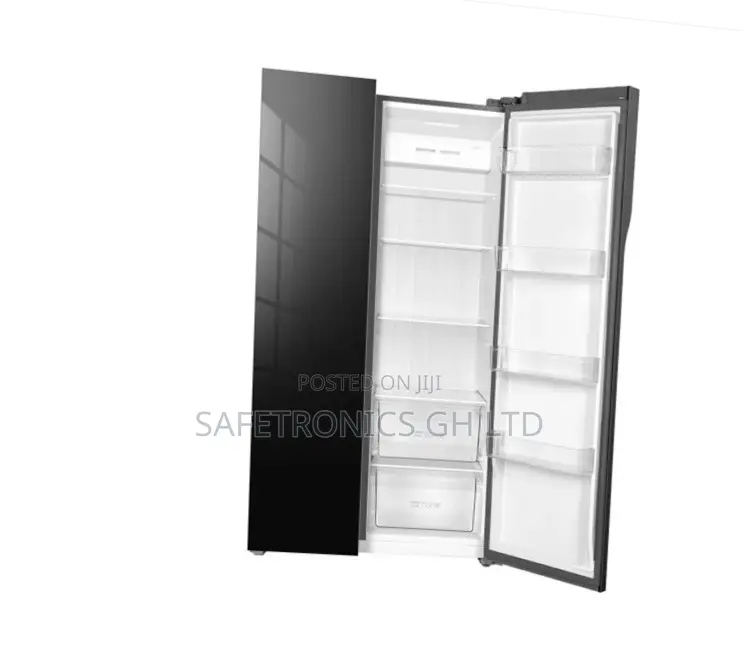 Affordable Black Mirror 595 Liters TCL P774sbbg Side by Side Fridge