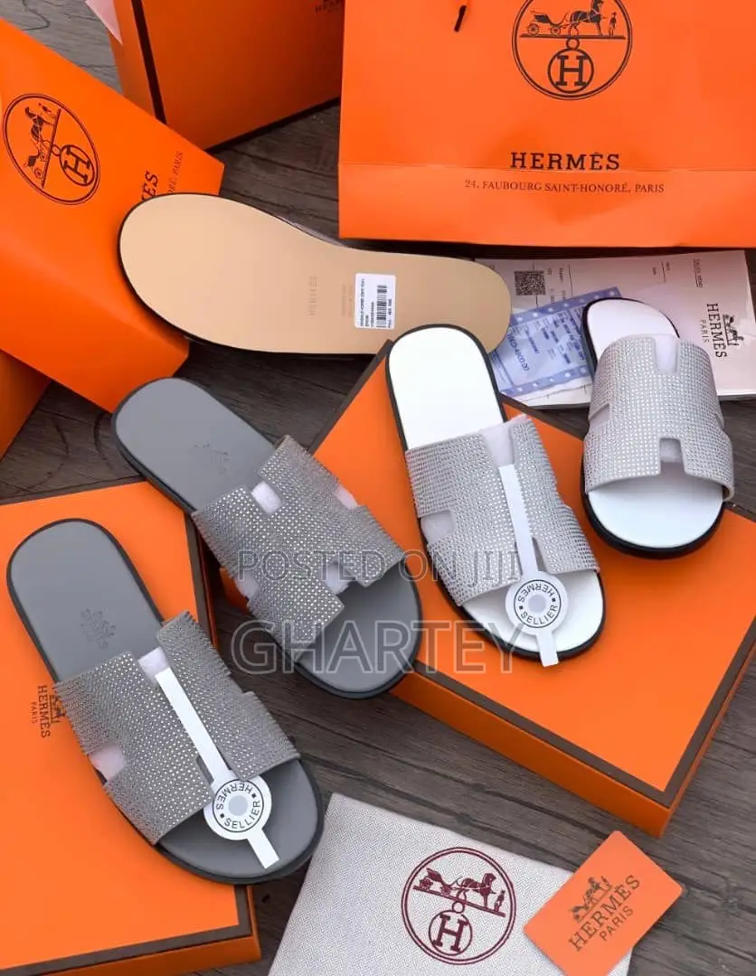 Luxury Crystal H-Slide Slippers Available in 4 Samples