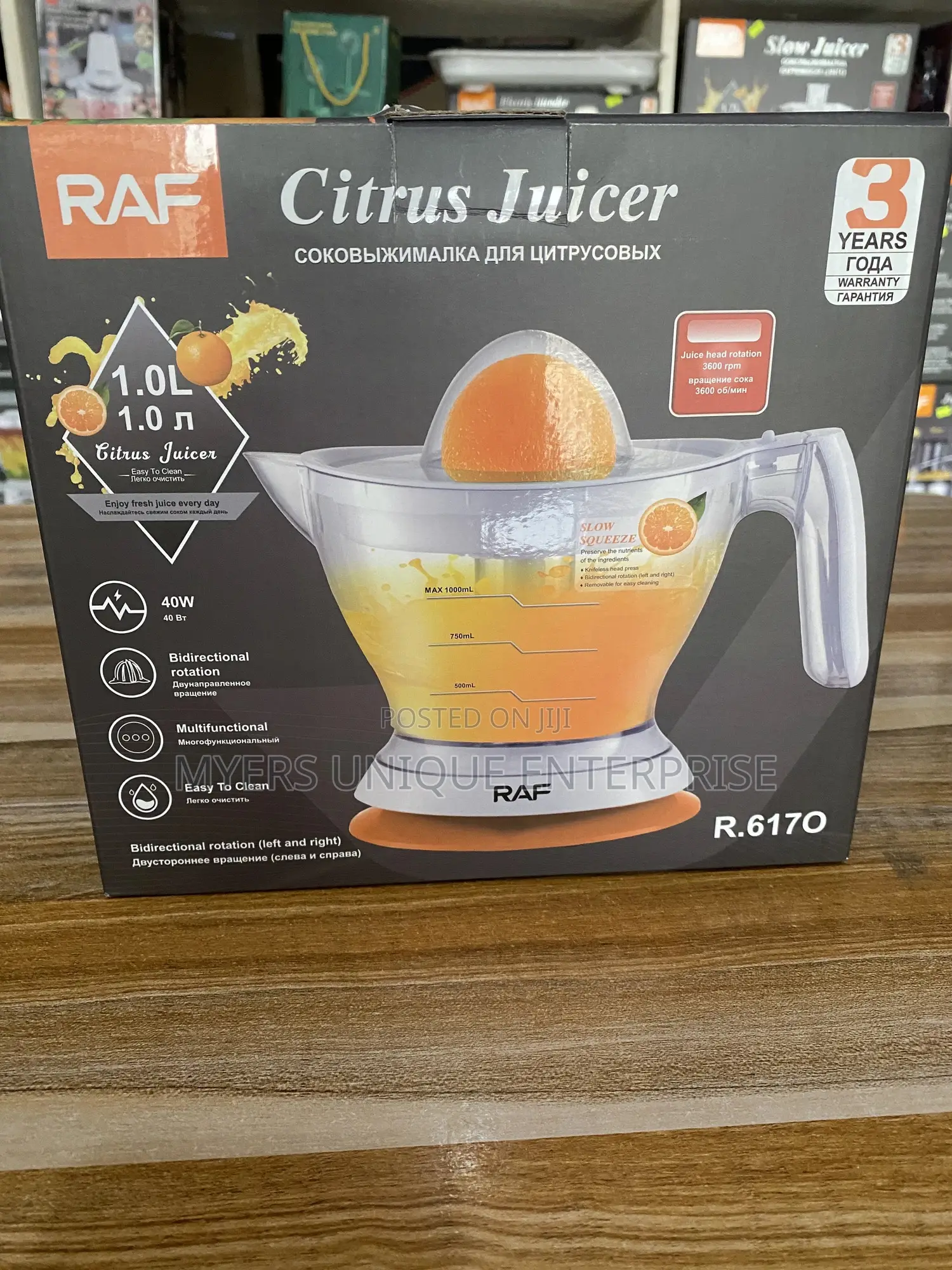 Raf 1l Lemon, Lime & Orange Juicer 40w