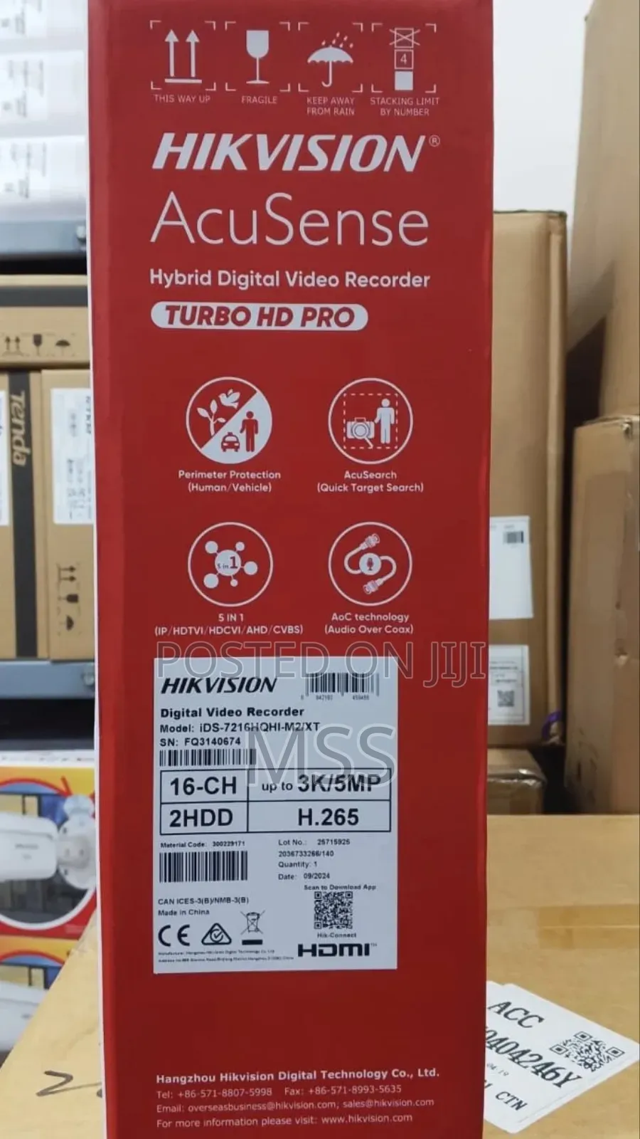 Ids-7216hqhi-m2/Xt 16-ch 1080p 1u H.265 Acusense Dvr