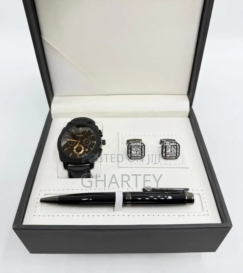 Luxury Men’S Gift Set – Watch, Cufflinks Pen