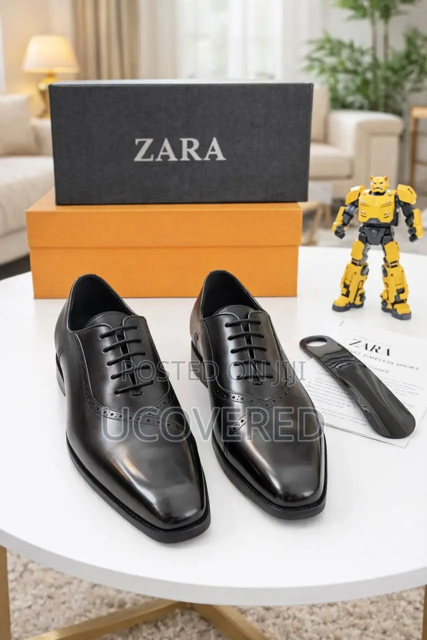 Zara Laced High Quality Executive Leather Shoe