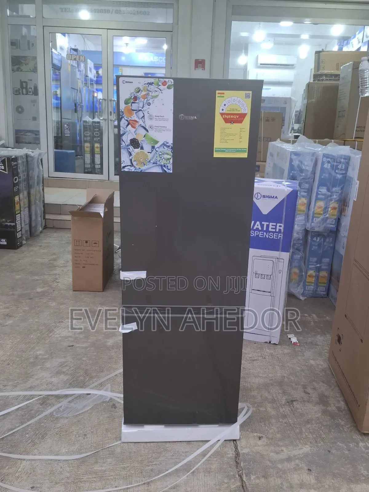Sigma Bottom Freezer 163 Litres With Double Door Fridge for Sale