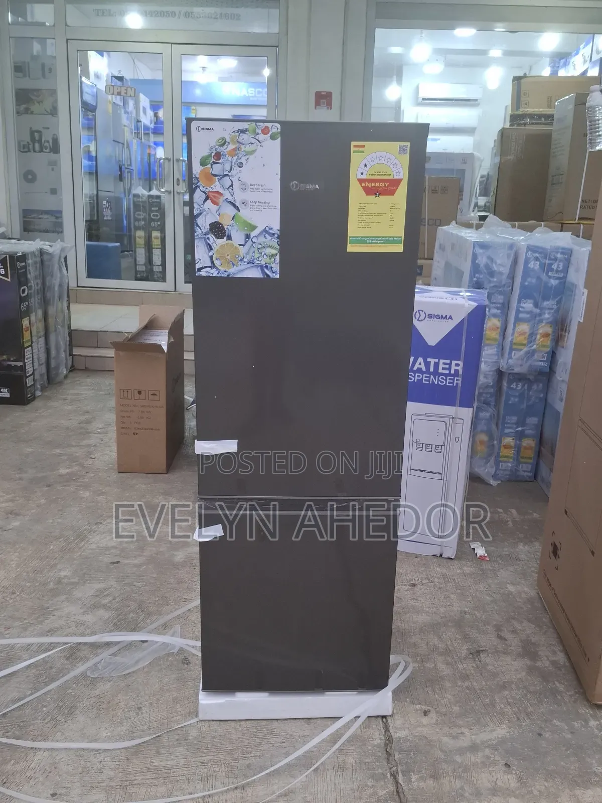 Sigma Bottom Freezer 163 Litres With Double Door Fridge for Sale