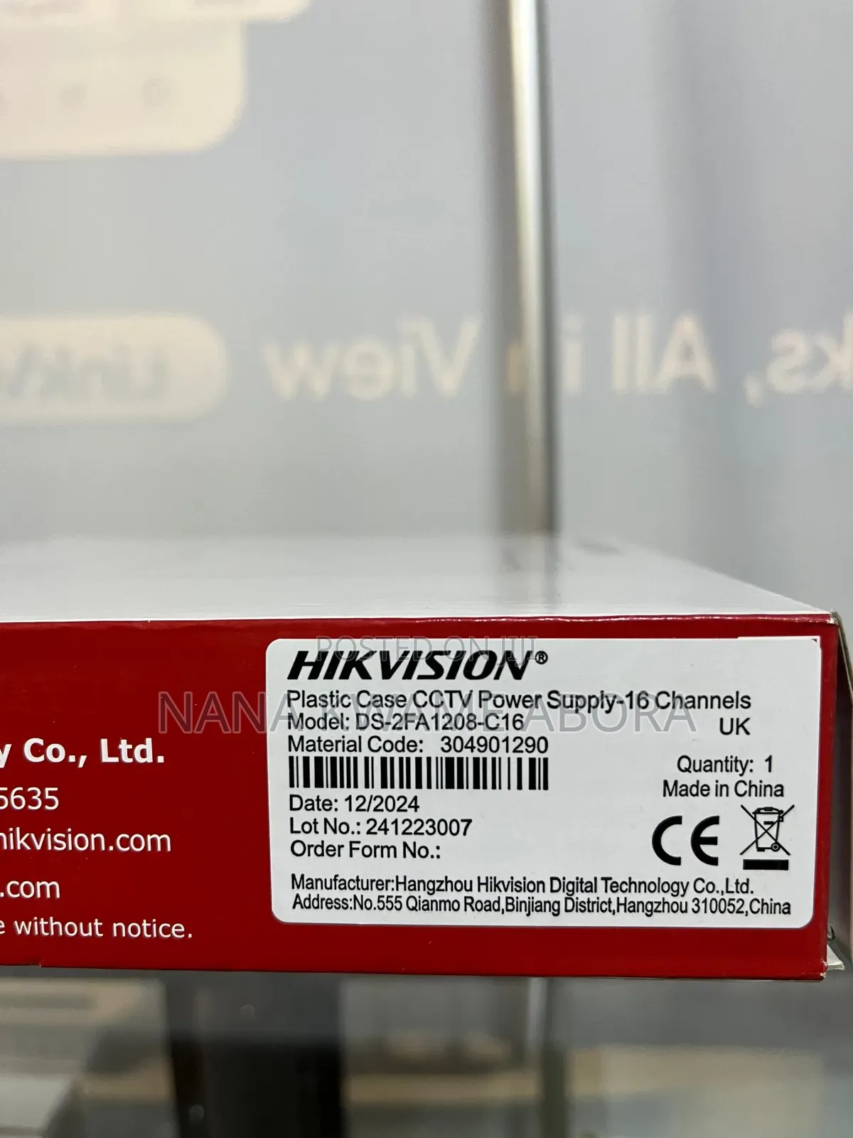 Hikvision 16 Channel Power Supply