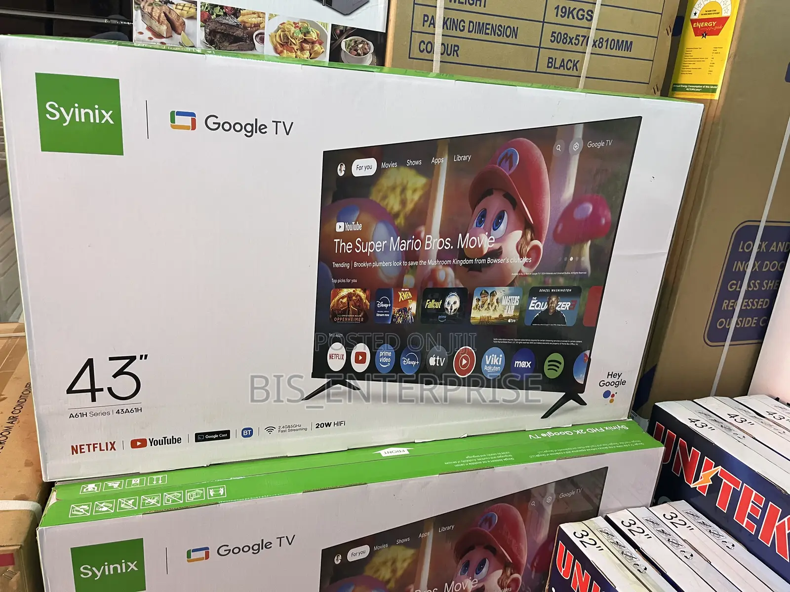 Syinix 43” Smart Google Tv