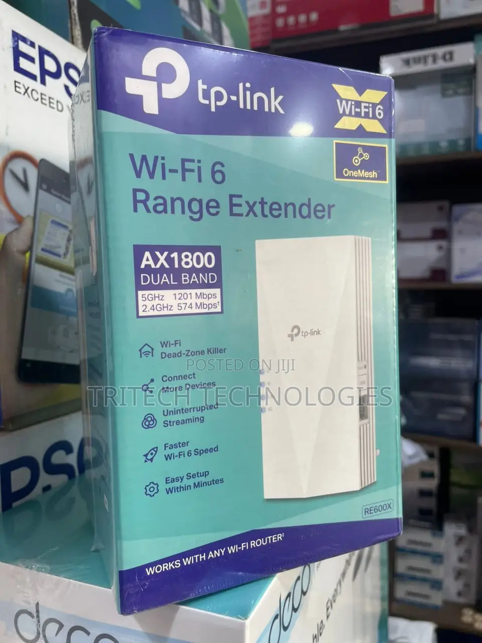 Tp-link Wifi Range Extender Re605x Ax1800 Wifi 6
