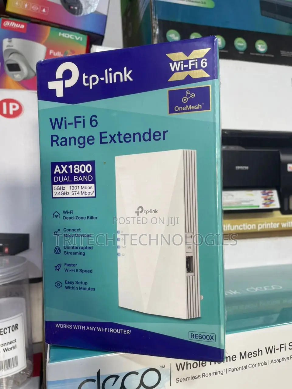 Tp-link Wifi Range Extender Re605x Ax1800 Wifi 6