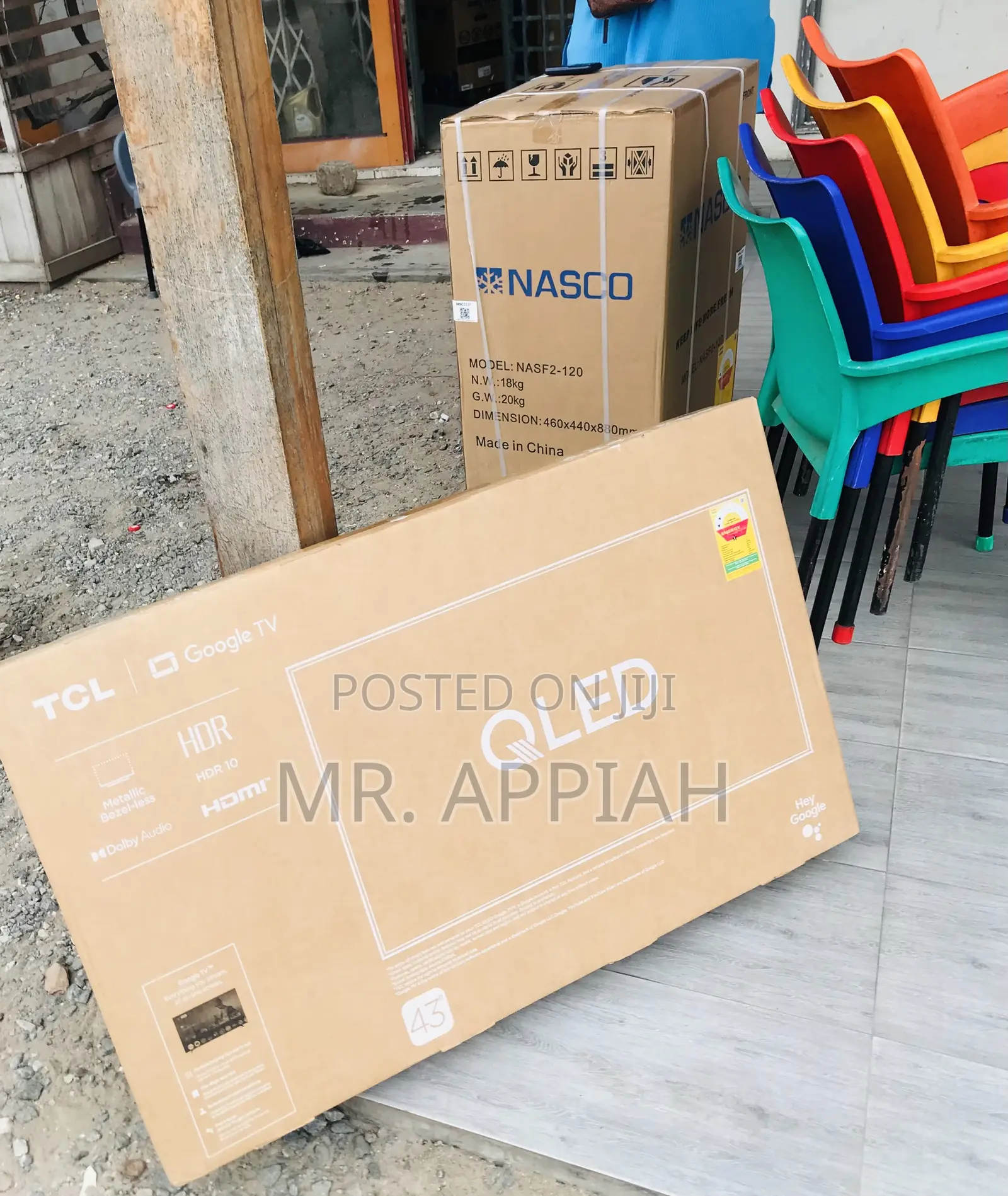 Get Unique TCL-43s5k 43” Qled Smart Satellite Android Television.