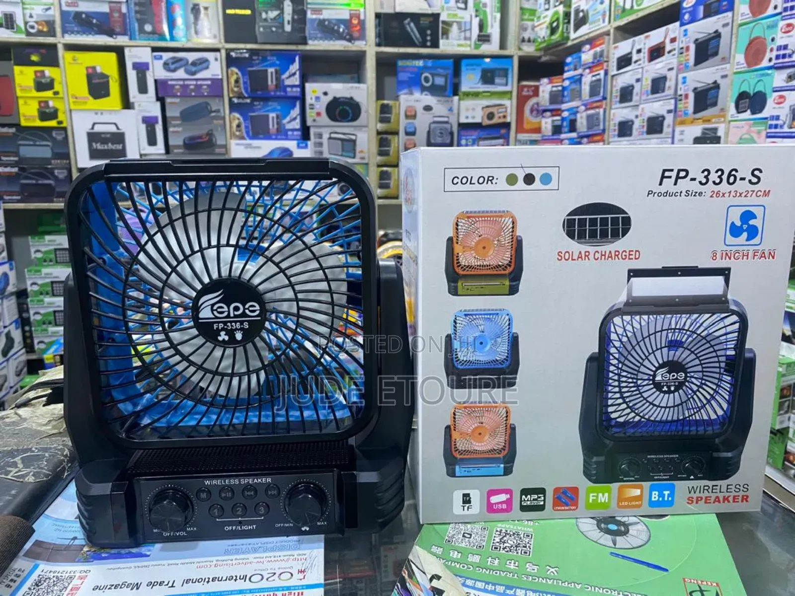 Fan / Wireless Speaker/ Led Light