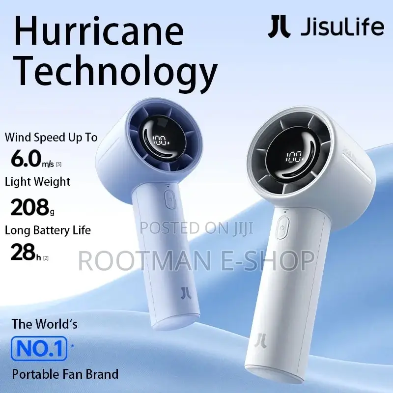Jisulife New Mini Portable Fan , 5000mah Battery Long-Lasting Power