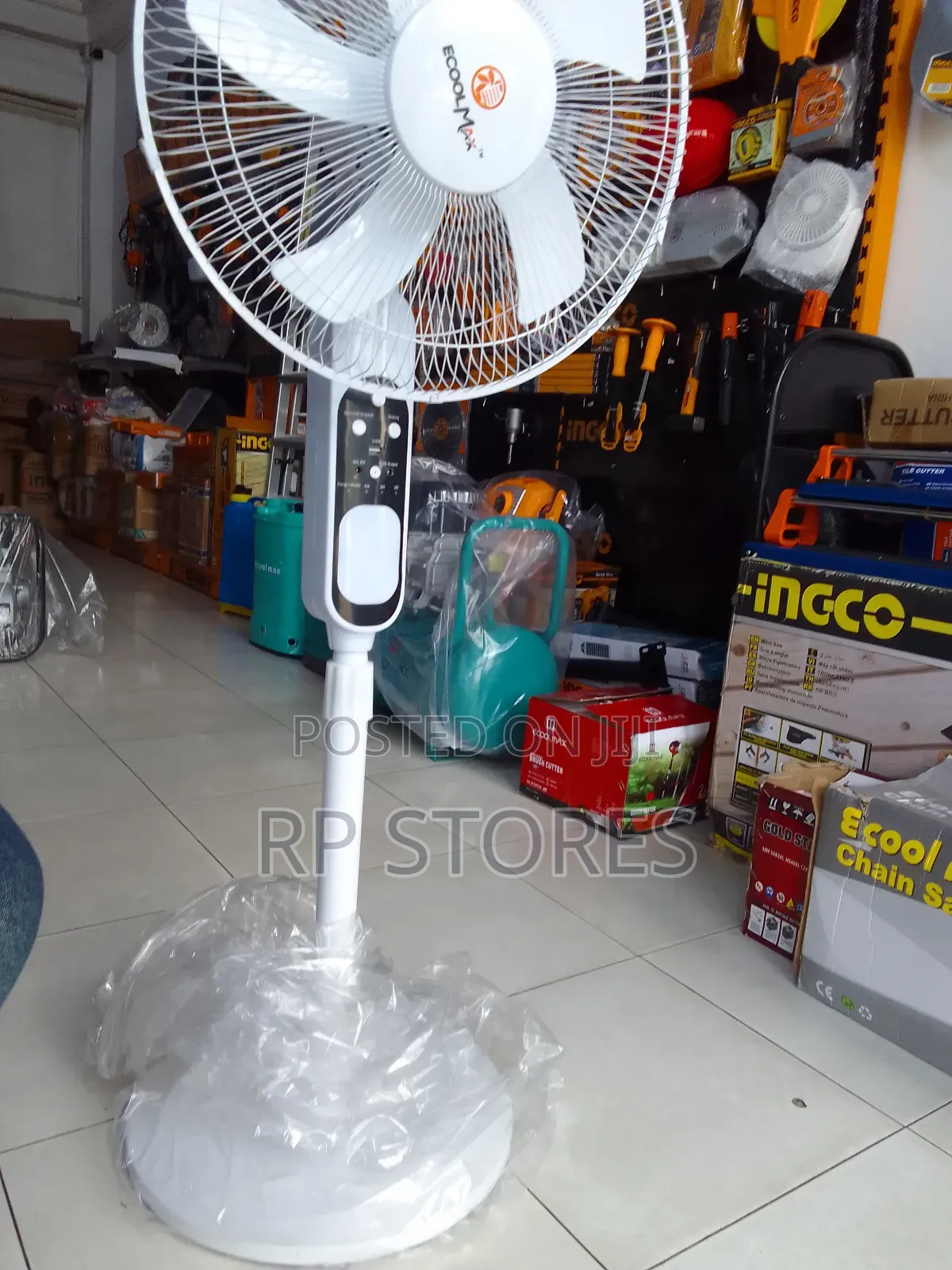 Solar Standing Fan Rechargeable