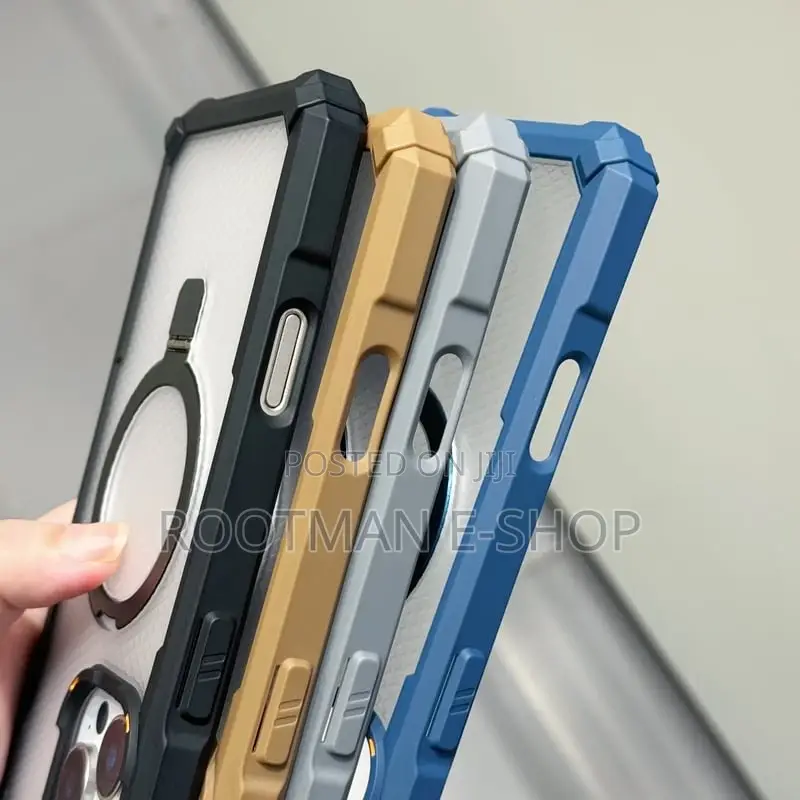 Rugged Magsafe Case With Kickstand for iPhone 13–16 and 16 Pro Max