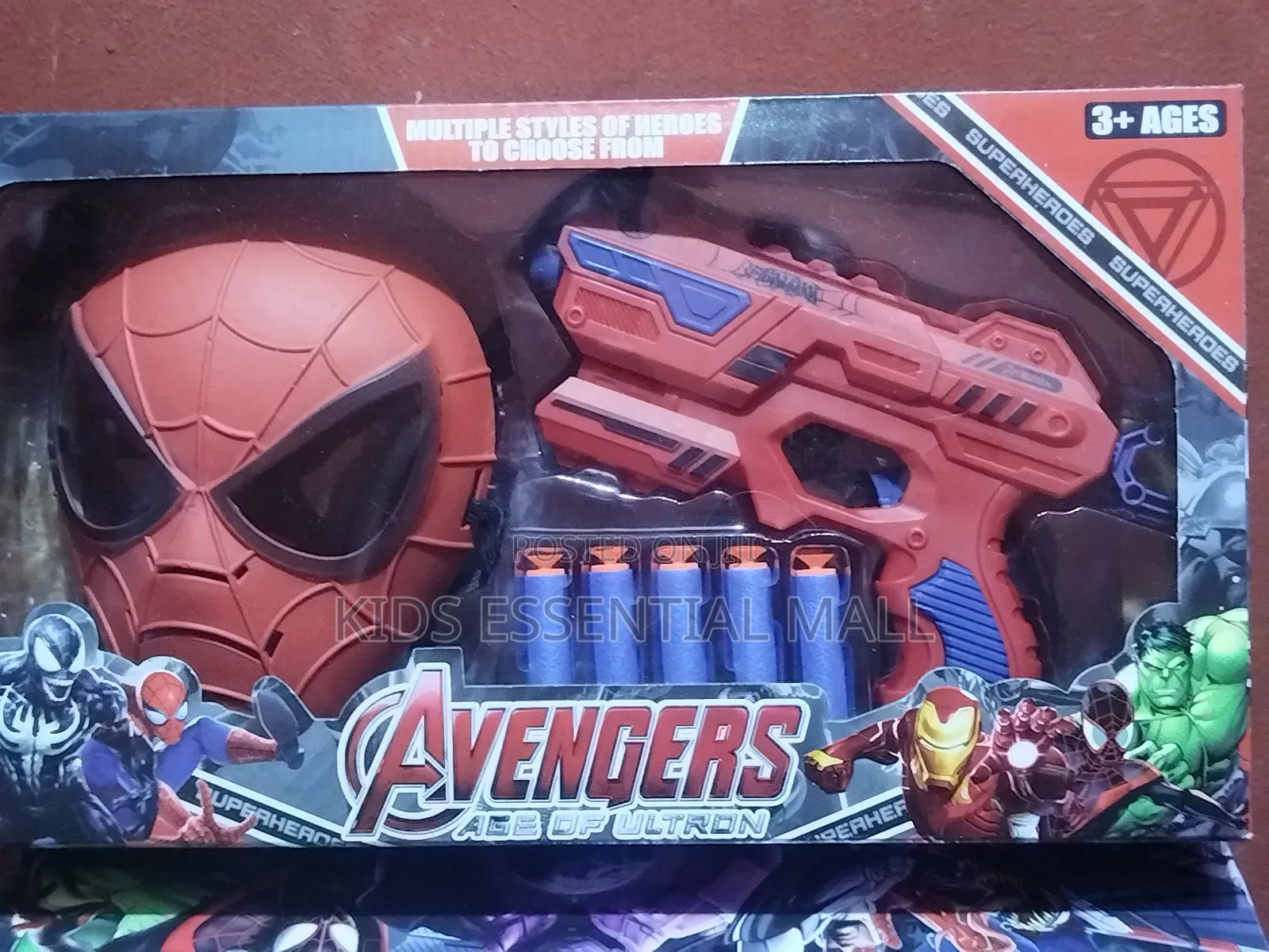 Spiderman,Mask,Toy and Web Shooter