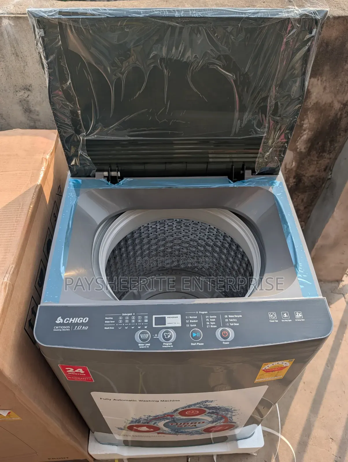 6 Stars Chigo 10kg Top Load Fully Automatic Washing Machine Ghc3300
