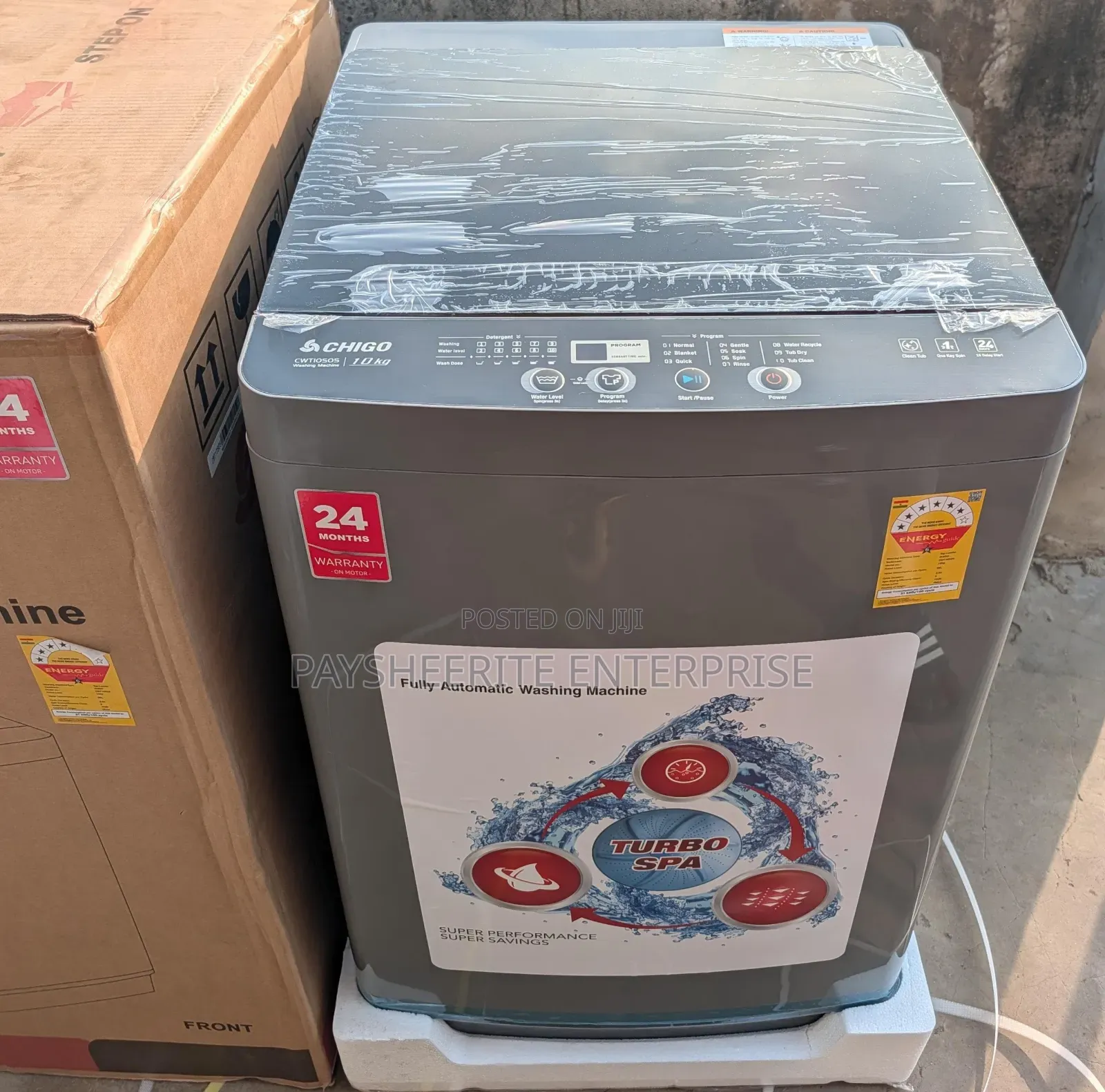 6 Stars Chigo 10kg Top Load Fully Automatic Washing Machine Ghc3300