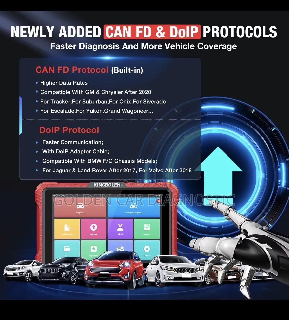 Kingbolen K10 Pro Obd2 Diagnostic Scanner