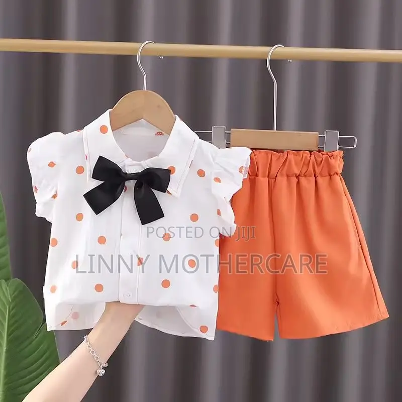 Adorable Girls Top With Matching Shorts