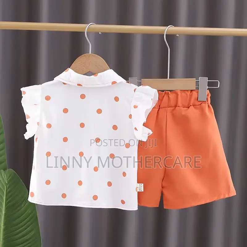 Adorable Girls Top With Matching Shorts