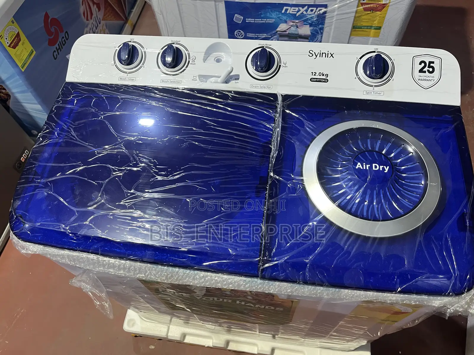 Syinix Washing Machine 12kg Semi Automatic