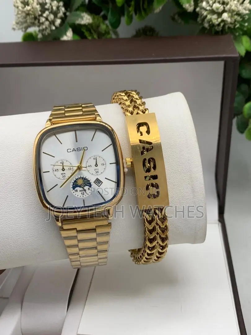 Stainless Casio Analog Sets
