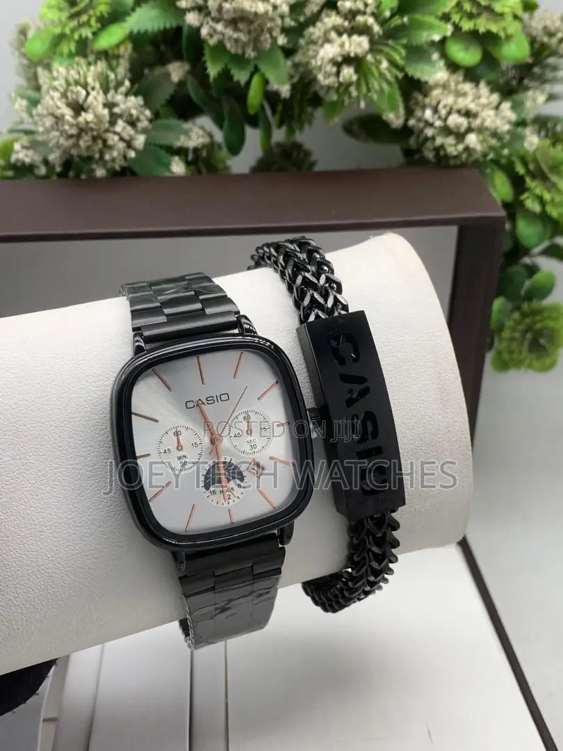 Stainless Casio Analog Sets
