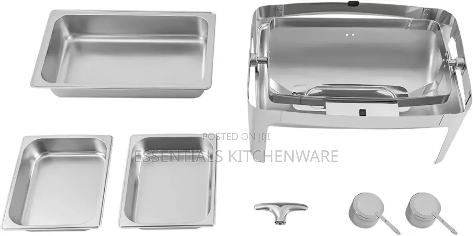 Rectangular Roll Over Chaffing Dish Silver 9l