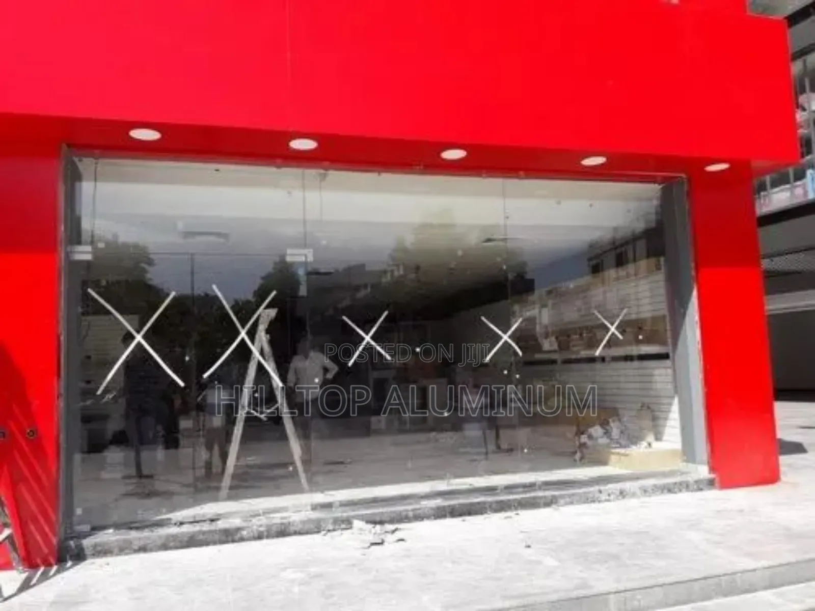 Frameless Double Swing Doorr