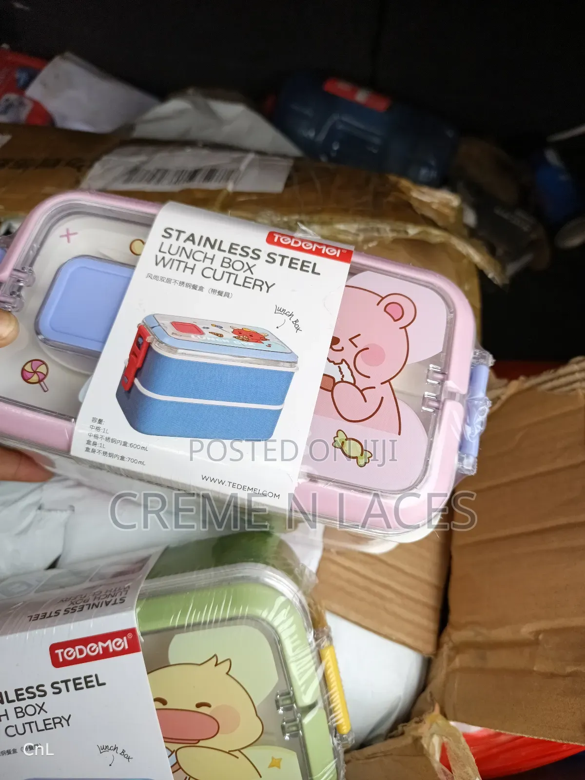 Stainless Steel Lunch Box With Cutlery