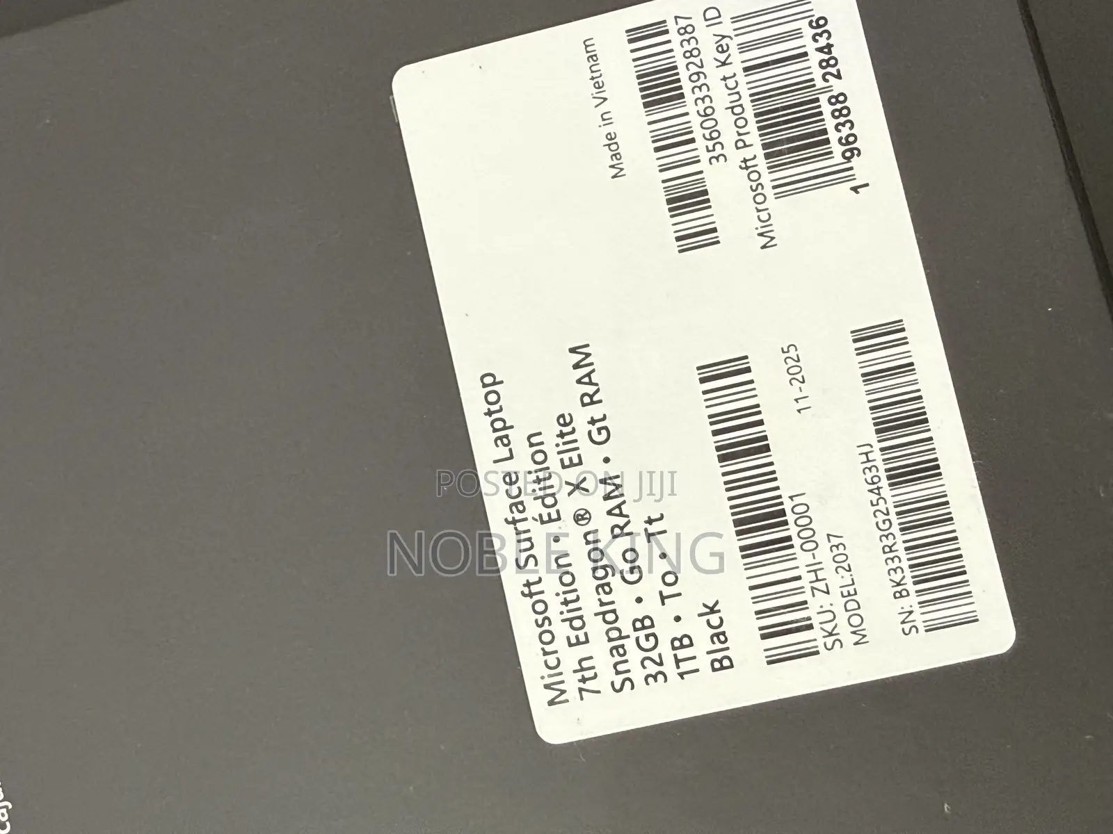 New Microsoft Surface Laptop 7 32GB Qualcomm Snapdragon X Elite SSD 1T