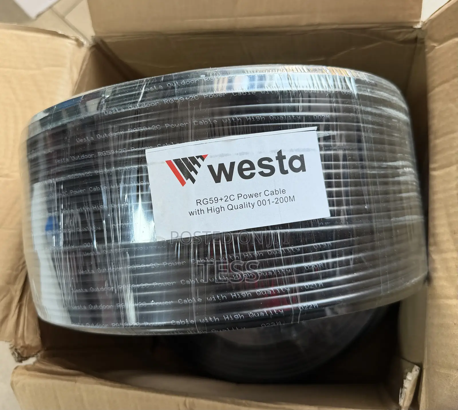 Westa 200m Coaxial Cable With Power Rg59 Cable